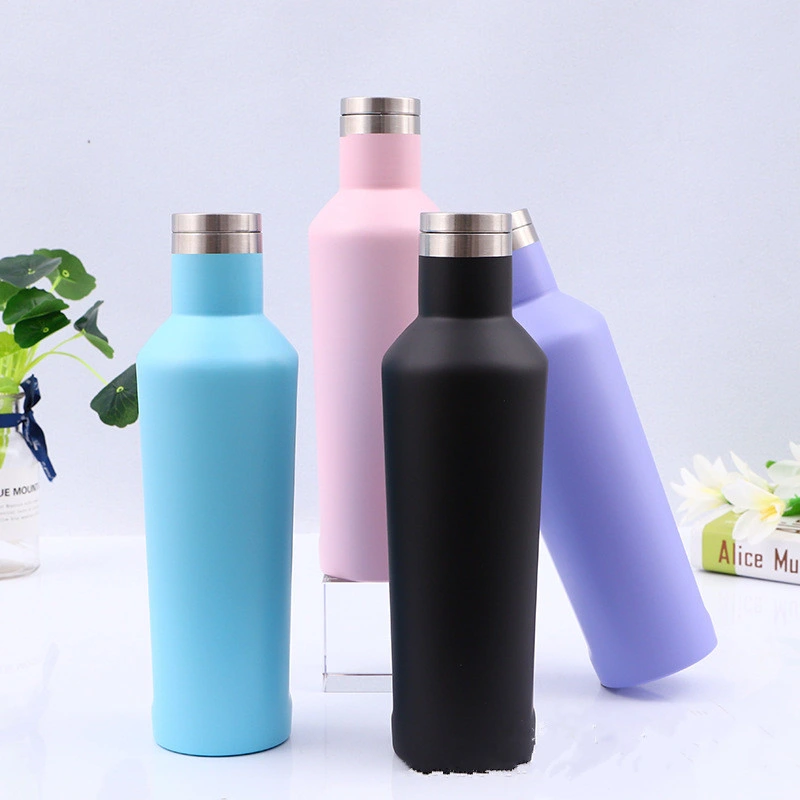 Stainless Steel Water Bottle Double Wall Sweatproof Vacuum Insulated Beer Storage Wine Tumbler Mug Glass Growler