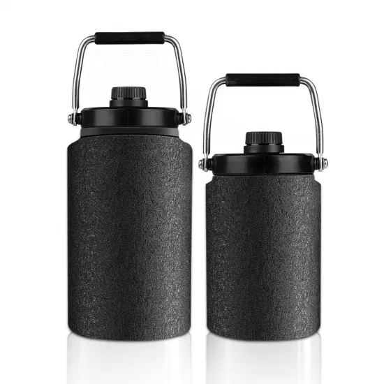 Фляга для бутылки с водой на полгаллона Beer Growler, 64 унции, с двойными стенками, из нержавеющей стали, с откидной крышкой, Beer Growler